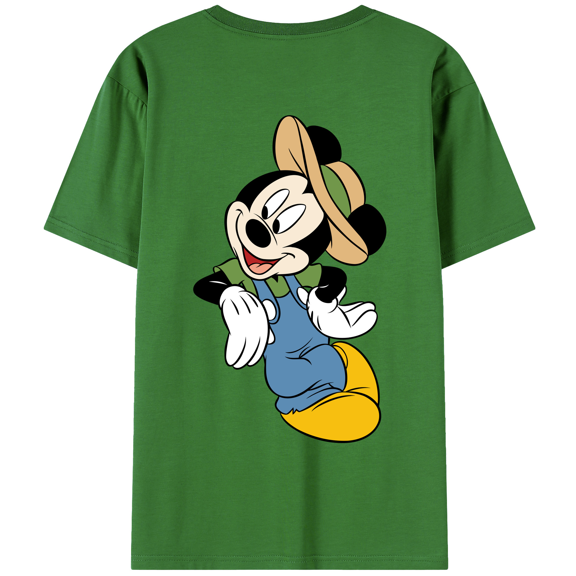 （画像用） ミッキーマウス Mickey Mouse レディース半袖Tシャツ(バックプリント)